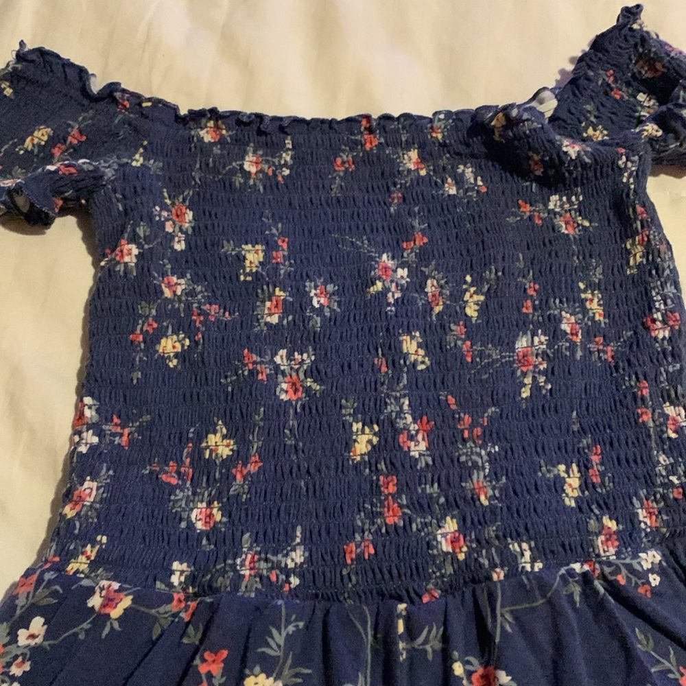EUC Garage Medium floral Romper with wide leg shorts and shirred bodice Y2K - Picture 2 of 5